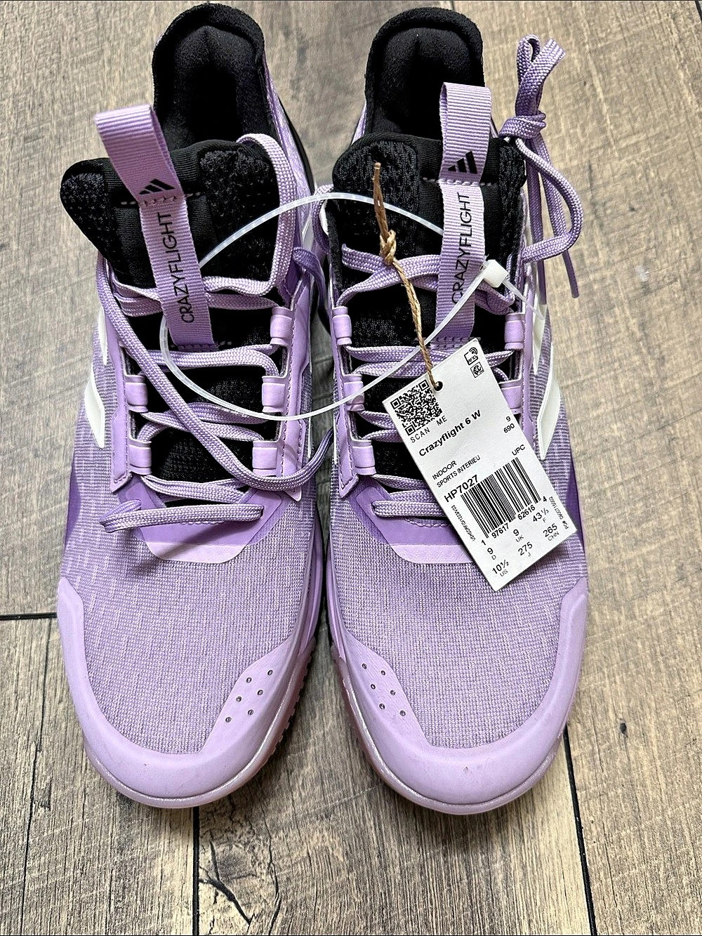 adidas Crazyflight 6 W Athletic Shoes in Purple US 10 1/2 NWT